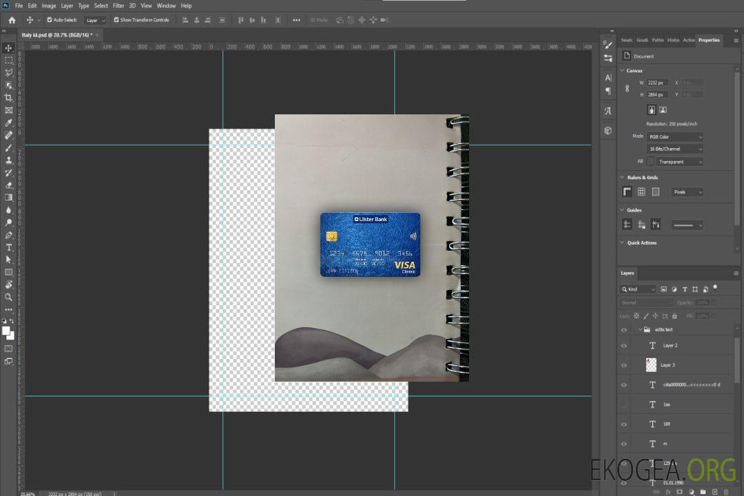 République d'Irlande Ulster Bank visa carte classique photolook , template République d'Irlande Ulster Bank visa carte classique photolook , template